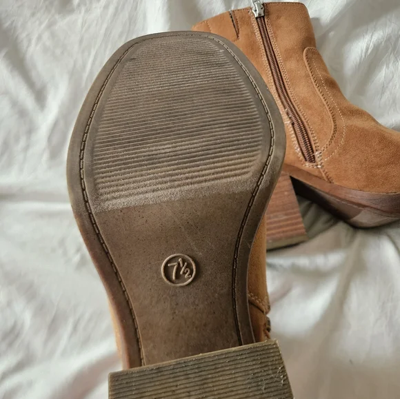 Brown Suede Ankle Boots - Picture 5 of 5